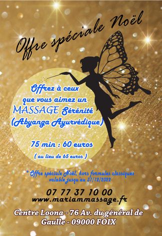 Flyer Noël massages